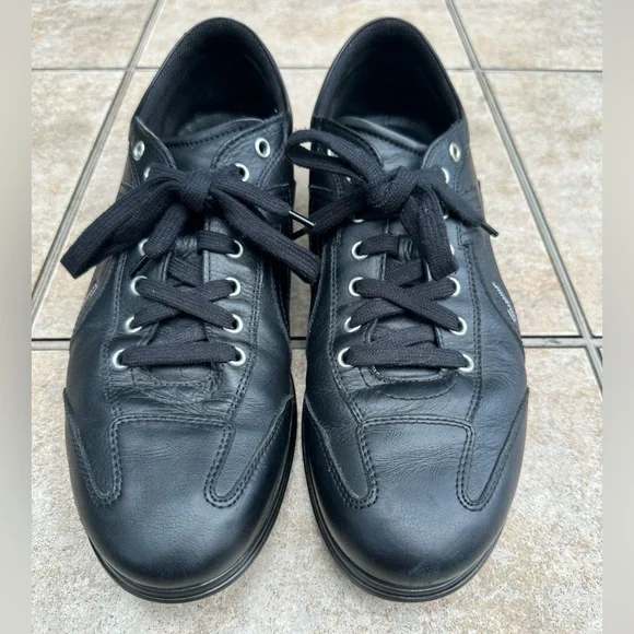 Salvatore Ferragamo Men's Low Cut Leather Sneaker Shoes
